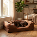 Orthopedic Memory Foam Dog Bed — Bolster Support Bed
