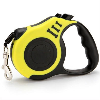 Retractable Dog Leash — 5m Reel with One-Button Brake