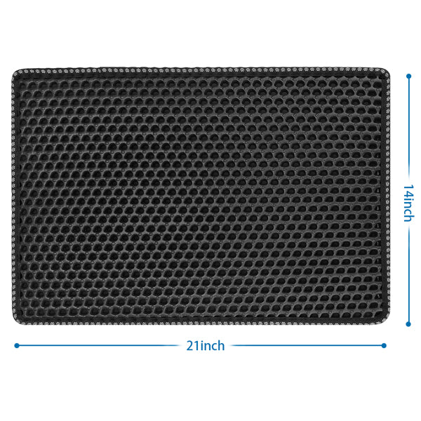 Cat Litter Trapping Mat — Double-Layer, Waterproof
