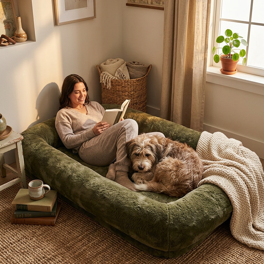 Human Dog Bed — Oversized 71"
