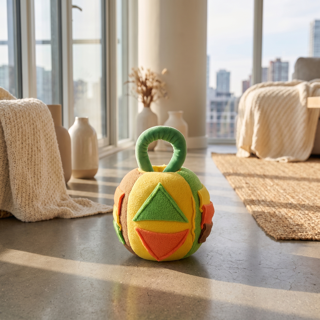 Snuffle & Squeak Ball — Foraging Dog Toy