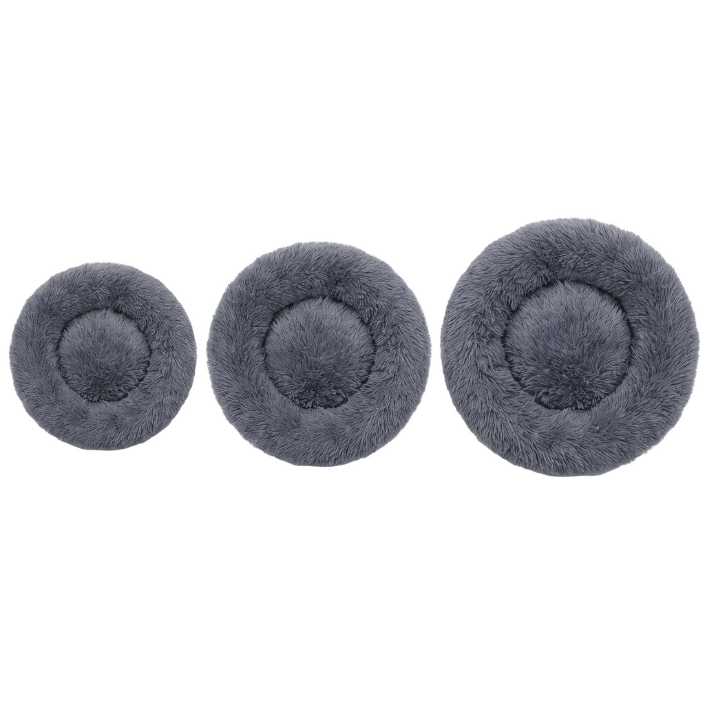 Plush Donut Cuddler Bed — Round Fluffy Pet Bed