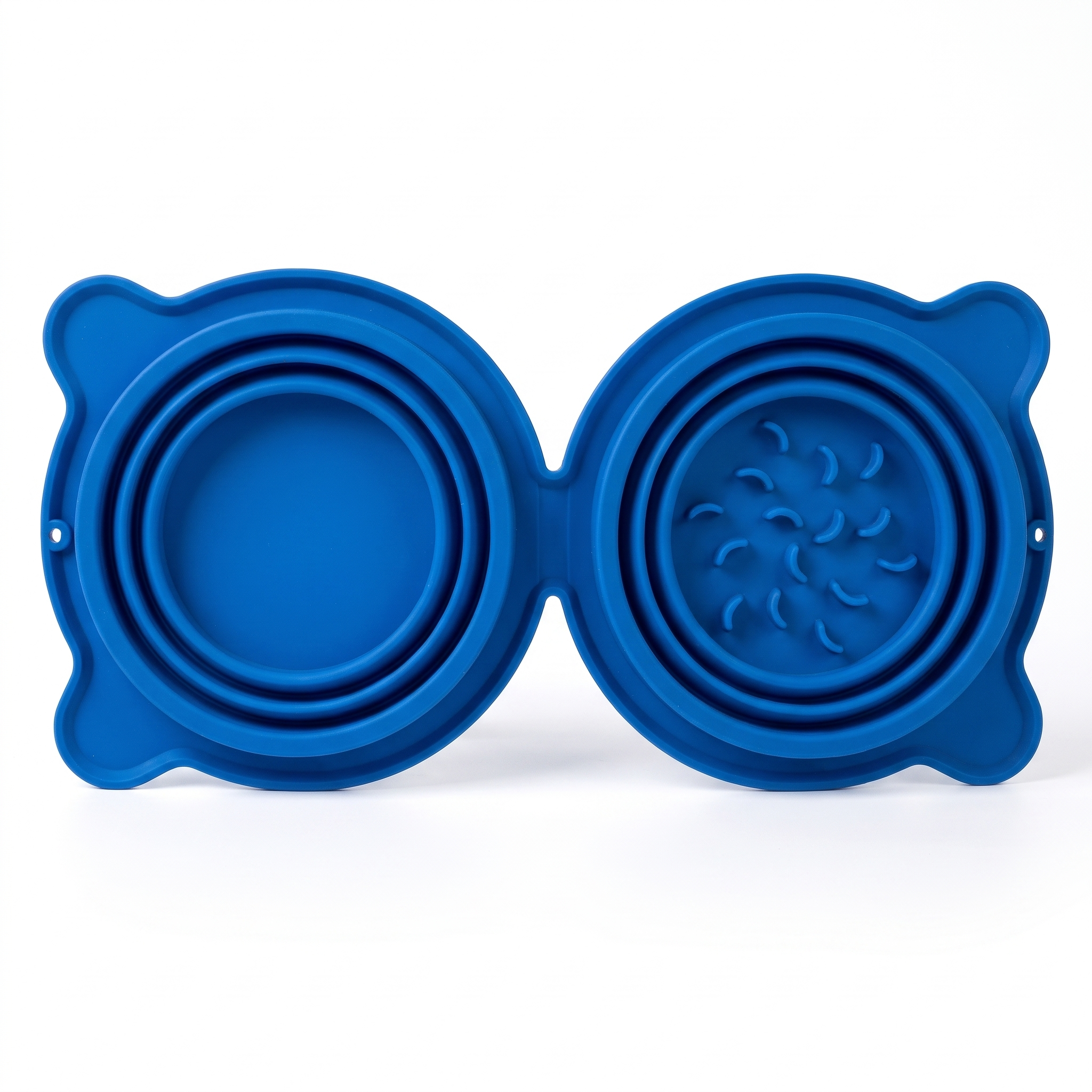 Collapsible Travel Bowl Set — Foldable Double Feeder