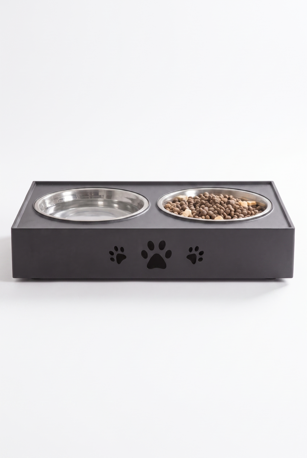 Adjustable Folding Pet Feeder — Elevated Double Bowl Stand