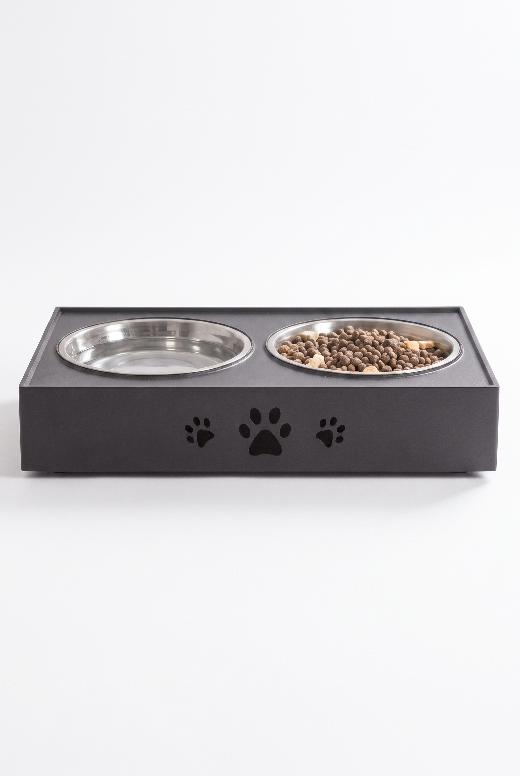 Adjustable Folding Pet Feeder — Elevated Double Bowl Stand