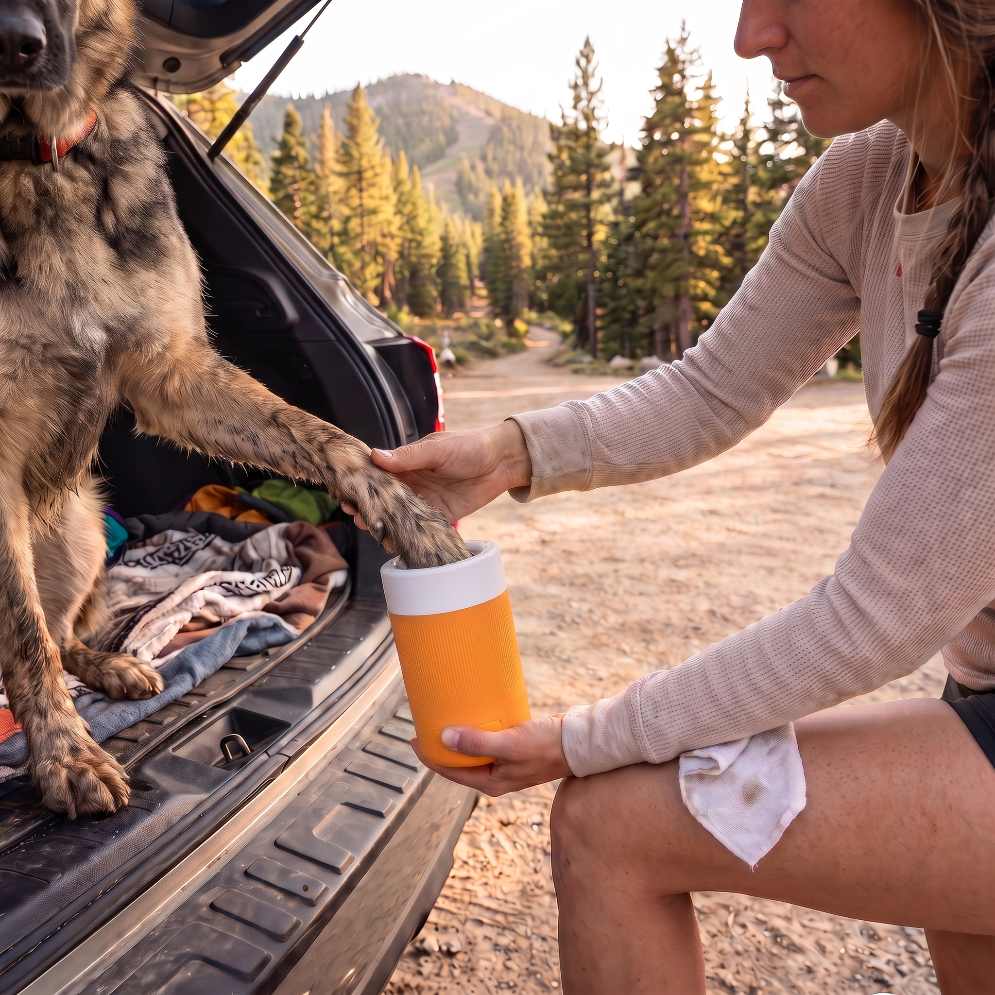 Paw Washing Cup — Soft Bristle Cleaner for Muddy Paws