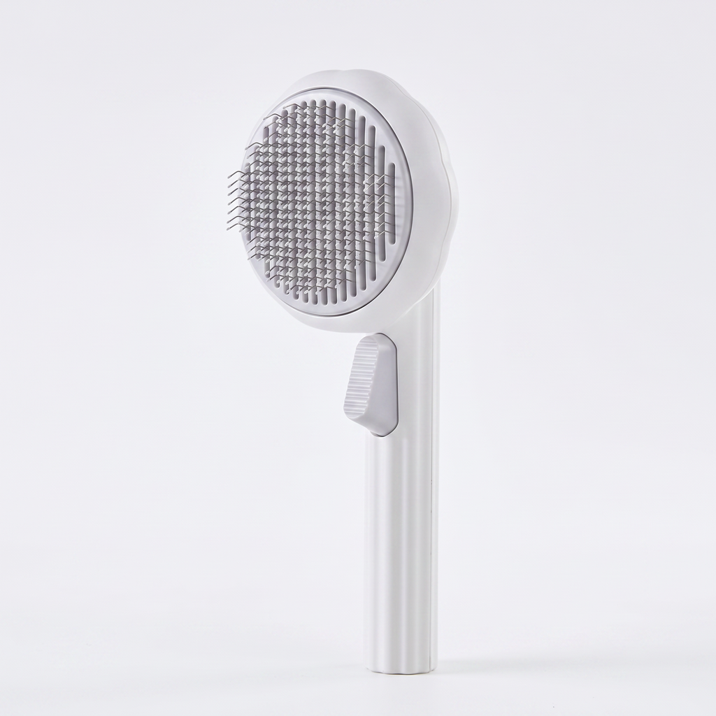 Self-Cleaning Pet Grooming Brush — Deshedding Slicker for Cats & Dogs
